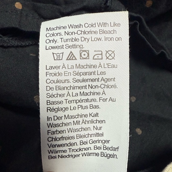 Madewell Voile ruffle pin tuck Black top XS - Picture 15 of 16